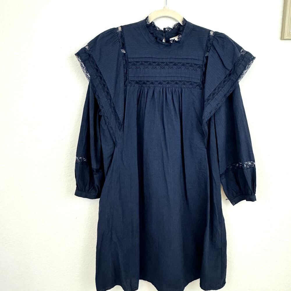 Maeve Women's Lace Mini Dress Size 12 100% Cotton